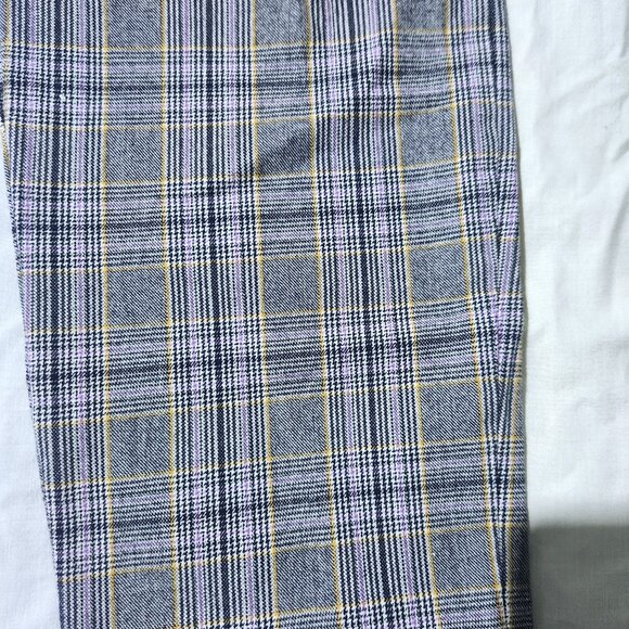 Gap Pants Women’s 16 Gray Black Plaid Signature Skinny Ankle Stretch Flat Front - Picture 5 of 8